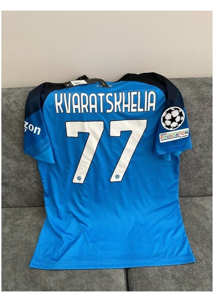 Napoli 2023/24 Yeni Sezon Kvaratskhelıa Iç Saha Forması