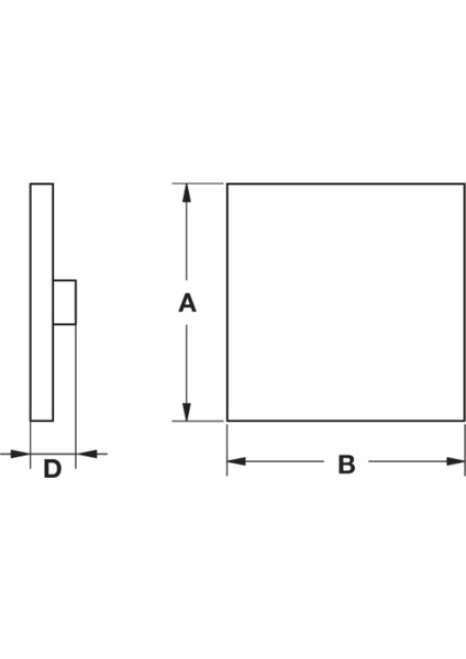 Gear Düğme Kulp Siyah Renkli 45 x 45 mm 3'lü Paket