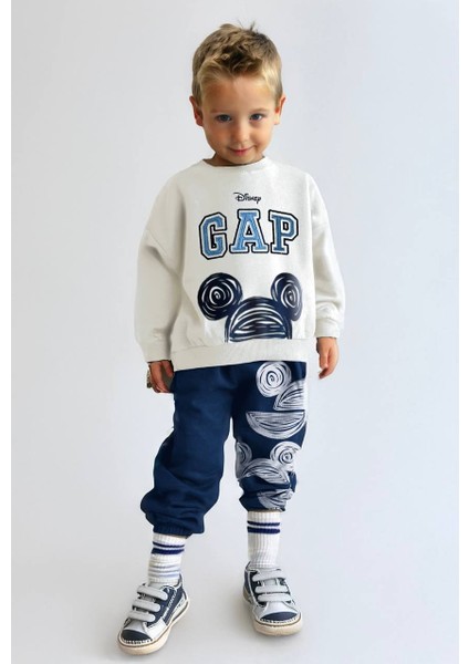 Erkek Çocuk Nakış Detaylı Mickey Mouse Baskılı Eşofman Takımı fiyatları