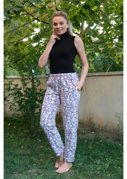 Kadın Welsoft Polar Tek Alt Pijama 210055 Mor