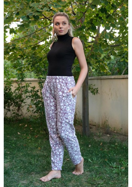 Kadın Welsoft Polar Tek Alt Pijama 210055 Mor