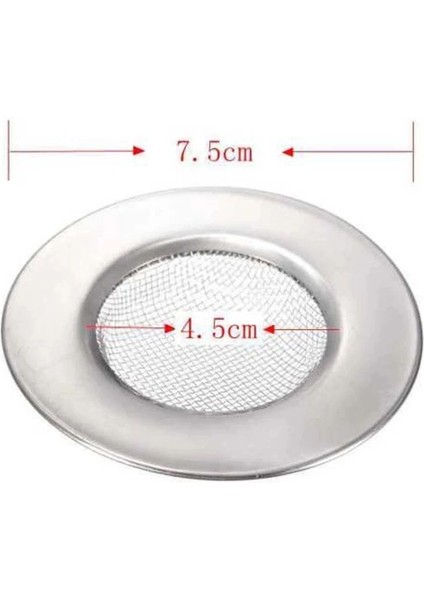 Paslanmaz Lavabo Gider Süzgeci 7,5 cm modelleri