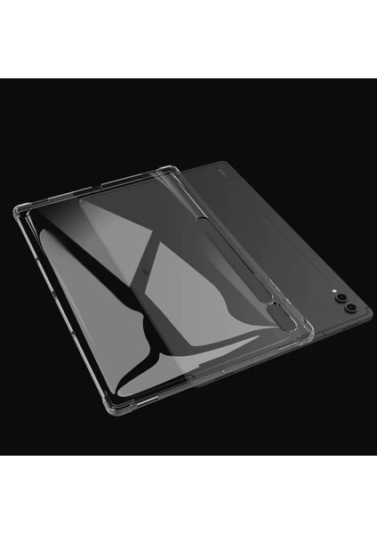 Samsung Galaxy Tab S10 Ultra SM-X920/ X926 Kılıf 14.6" Şeffaf Shockproof Silikon Arka Kapak