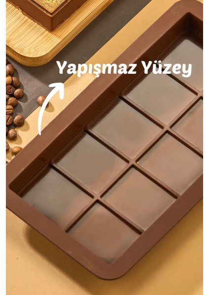 2 Adet Silikon Maxi Boy Dubai Çikolatası Kalıbı - Silikon Kalıp modelleri