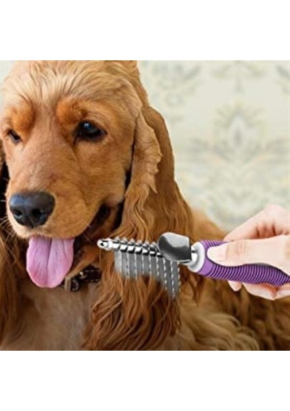 Düğüm Açıcı Pet Fırçası Emniyetli Uzun ve Çelik Dişli Kedi Köpek Tüy Kıtık Açma Tarağı fiyatları