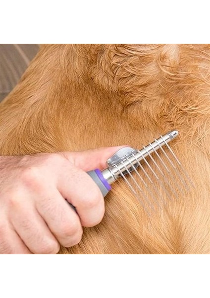 Düğüm Açıcı Pet Fırçası Emniyetli Uzun ve Çelik Dişli Kedi Köpek Tüy Kıtık Açma Tarağı modelleri