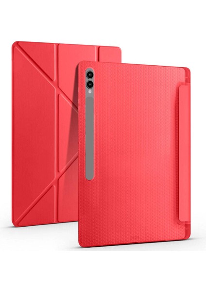 Samsung Galaxy Tab S10 Ultra SM-X920 14.6" Kılıf Kalem Bölmeli Silikon Smart Cover Tablet Kılıfı