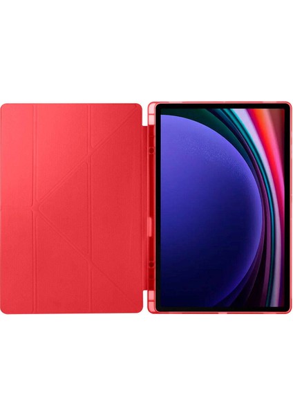 Samsung Galaxy Tab S10 Ultra SM-X920 14.6" Kılıf Kalem Bölmeli Silikon Smart Cover Tablet Kılıfı