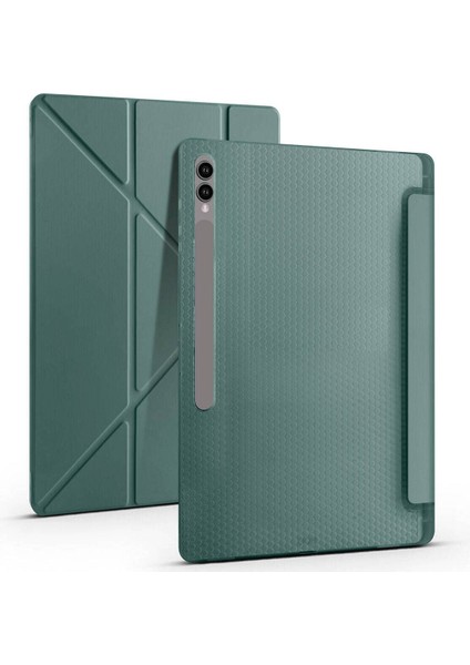 Samsung Galaxy Tab S10 Ultra SM-X920 14.6" Kılıf Kalem Bölmeli Silikon Smart Cover Tablet Kılıfı