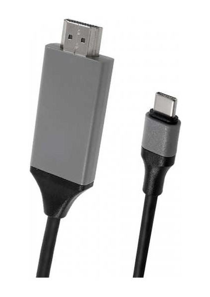 Siyah Type-C HDMI Kablo Kırmızı Kutulu-Zore