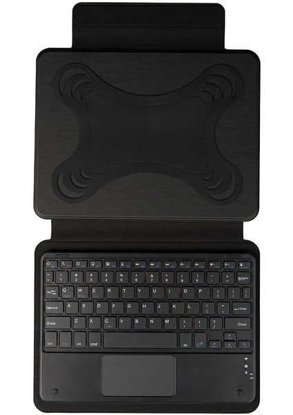 Border Keyboard 10-11" Inç Universal Bluetooh Bağlantılı Standlı Klavyeli Tablet Kılıfı
