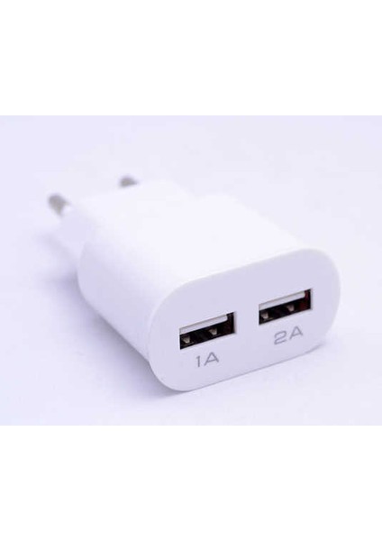 Beyaz 2000 Mah 2 In 1 Micro Ev Şarj Seti-Zore