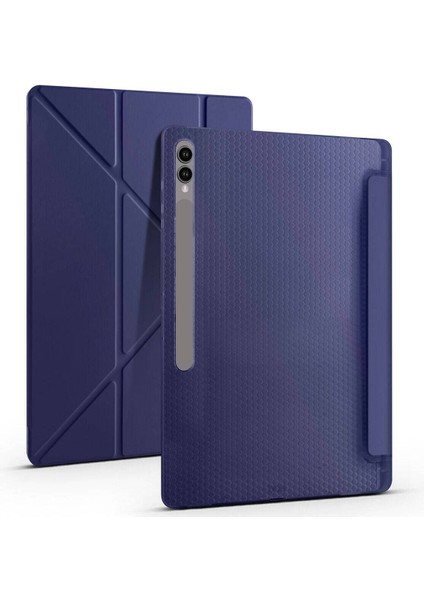 Samsung Galaxy Tab S10 Ultra SM-X920 14.6" Kılıf Kalem Bölmeli Silikon Smart Cover Tablet Kılıfı