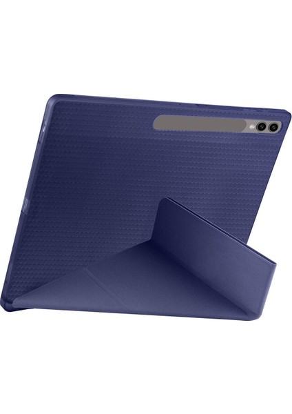 Samsung Galaxy Tab S10 Ultra SM-X920 14.6" Kılıf Kalem Bölmeli Silikon Smart Cover Tablet Kılıfı