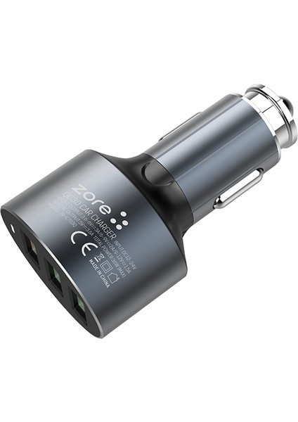 Siyah ZR-C703Q Micro 2 In 1 Araç Şarj Seti Zore-Ens