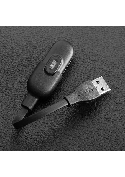 Siyah Xiaomi Mi Band 3 USB Şarj Kablosu-Zore