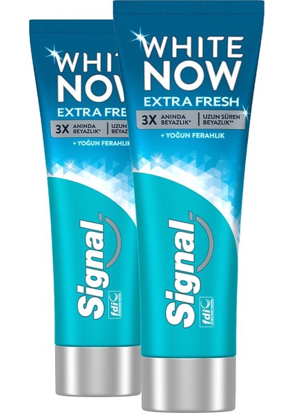 White Now Diş Macunu Extra Fresh Yoğun Ferahlık 75 ml X2
