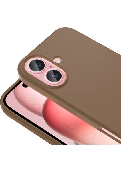 Apple iPhone 16 Plus Kılıf Magsafe Şarj Özellikli Sıvı Teknolojili Silinebilir Sert Kivi Kapak