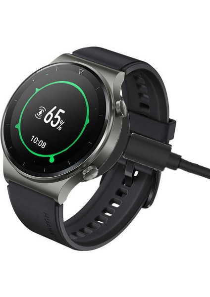 Siyah Huawei Watch Gt 3 42MM USB Şarj Kablosu-Zore