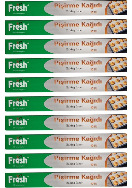 Tekno Trust Pişirme Kağıdı 10 Yapraklı 10'lu Paket 100 Yaprak