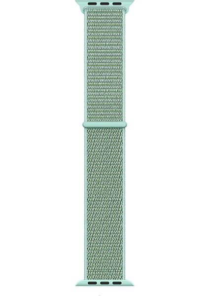 - ​​​Apple Watch 42mm - Kordon Serisi Hasır Strap Kayış - Band-03 - Marin Yeşil - T31262