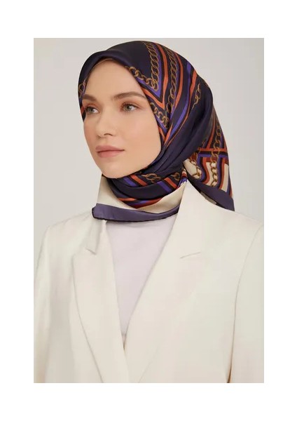 Ipek Eşarp Nostalji - 8845-32 Mor Twill