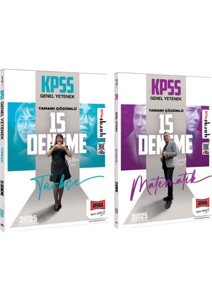 2025 KPSS Türkçe ve Matematik Deneme Seti 2 Kitap