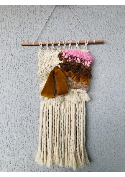 Şekerli Bulutlar Etnik El Dokuma Beyaz Makrome Dekoratif Dekor Askı fiyatları