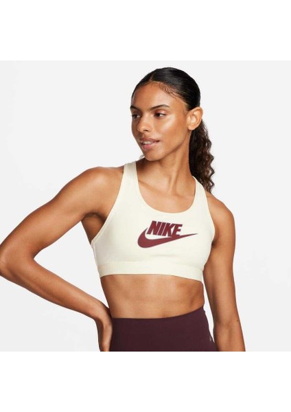 Swoosh Medium Support Futura Bra Kadın Sarı Pedli Sporcu Sütyeni FB4080