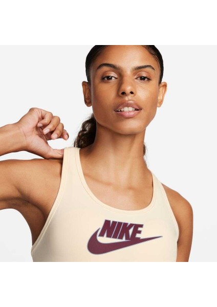 Swoosh Medium Support Futura Bra Kadın Sarı Pedli Sporcu Sütyeni FB4080