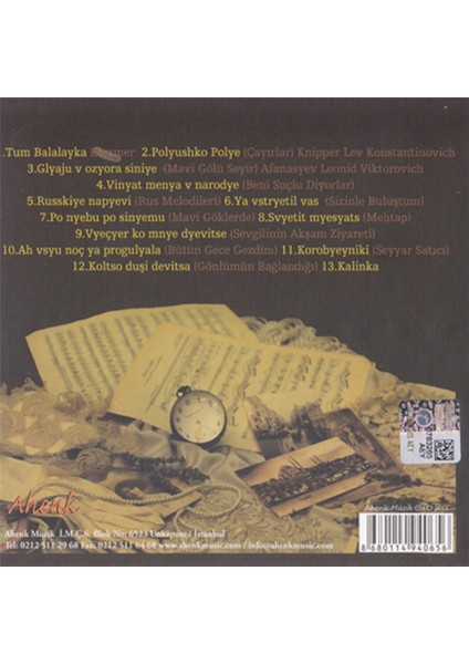 Aleksandr Petuhov – Balalayka Istanbul`da Yeniden – CD