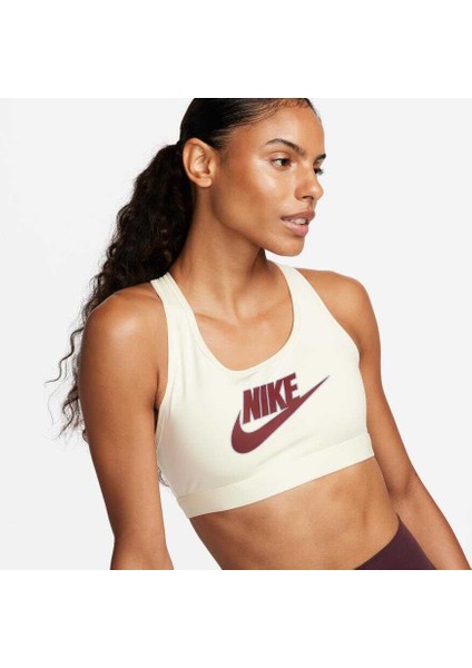 Swoosh Medium Support Futura Bra Kadın Sarı Pedli Sporcu Sütyeni FB4080