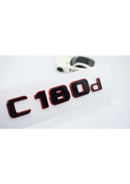 C 180D Bagaj Kırmızı Siyah Abs Yazı Logo Benz Ile Uyumlu