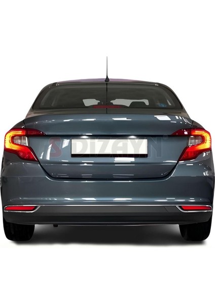 S-Dizayn Fiat Egea Sd Krom Arka Tampon Difüzör Çıtası 3 Prç. 2015 Üzeri indirimleri