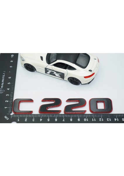 C 220 Bagaj Kırmızı Siyah Abs Yazı Logo Benz Ile Uyumlu modelleri