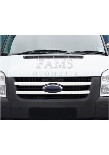 Ford Transit Uyumlu Krom Ön Panjur 2 Parça 2006-2014 Arası Paslanmaz Çelik