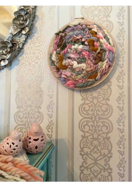 Kaos Etnik Makrome Kasnak El Dokuma Dekoratif Duvar Dekoru modelleri