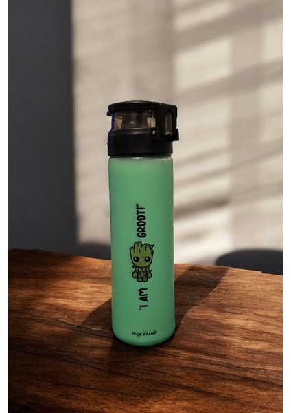 Groot Temalı Cam Suluk & Termos - 550 ml