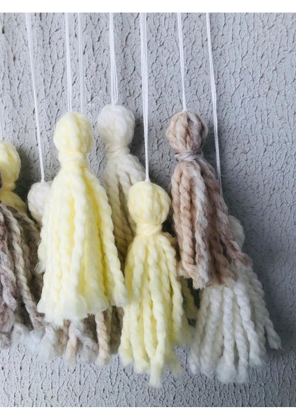 Doğal Ahşap Bebek Çocuk Odası Hediyelik Doğum Günü Püskül Duvar Dekoratif Askı modelleri