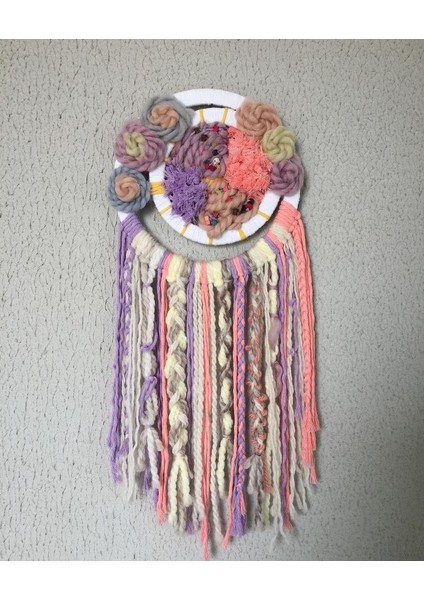 Milkshake Makrome Düş Kapanı Çocuk Bebek Odası Hediyelik Dekoratif Duvar Süsü