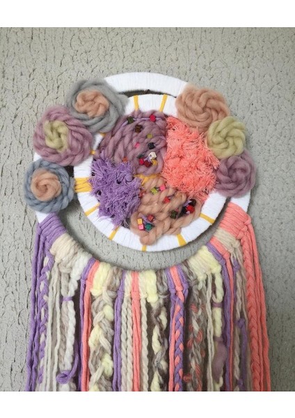 Milkshake Makrome Düş Kapanı Çocuk Bebek Odası Hediyelik Dekoratif Duvar Süsü fiyatları