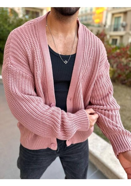 Hırka Triko Örgülü Desenli Örgü Hırka Şal Yaka Tüylenmez Naturel Pamuk Düğmeli Hırka fırsatları