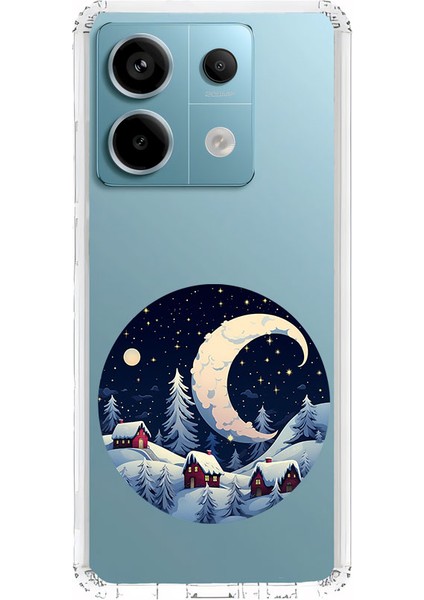 Xiaomi Redmi Note 13 Pro 5g Uyumlu Kış Köyü Desenli Silikon Kılıf