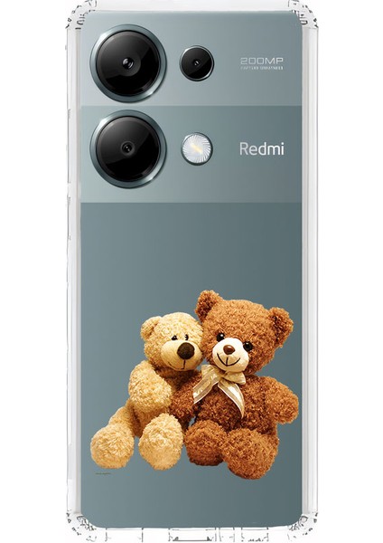 Xiaomi Redmi Note 13 Pro 4g Uyumlu Oyuncak Ayılar Desenli Silikon Kılıf