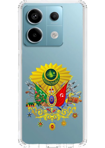 Xiaomi Redmi Note 13 5g Uyumlu Osmanlı Amblem Desenli Silikon Kılıf