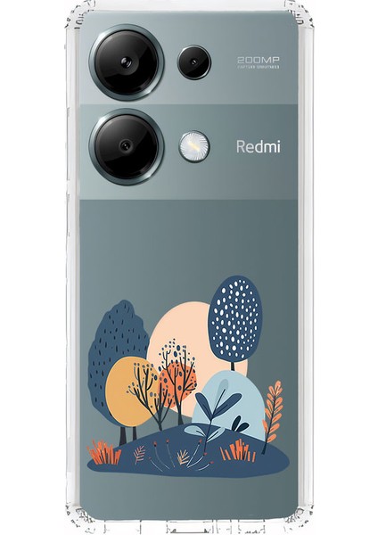Xiaomi Redmi Note 13 Pro 4g Uyumlu Ağaçlı Doğa Desenli Silikon Kılıf