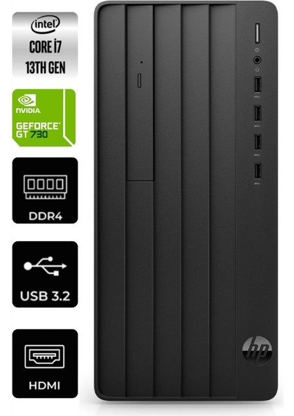 Hp Pro Tower 290 G9 Intel Core I7-13700 8gb 1tb SSD GT730 4gb Freedos 8T2W9ES-163