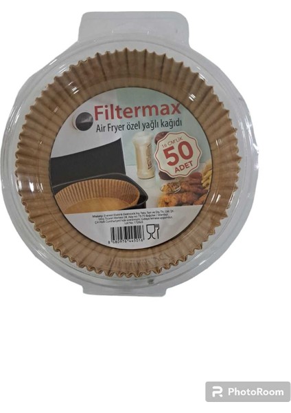 Tekno Trust Air Fryer Özel Yağlı Kağıdı Tek Kullanımlık (16CM/ 50 Adet)
