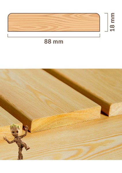 100 cm 2. Sınıf Ahşap Pahlı Deck