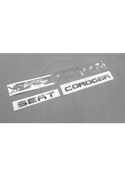Seat Cordoba 6k 6l 1998-2010 Uyumlu Bagaj Yazısı Takım Krom